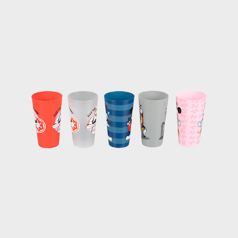 1000ml スタッカブル PP プラスチックタンブラー 熱転写印刷