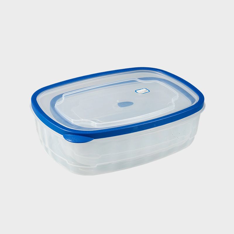 PFT005 業務用長期保存長方形 PP+TPR 食品保存容器 2 パックセット (オーバーモールド通気蓋付き) (3700ml + 6800ml)