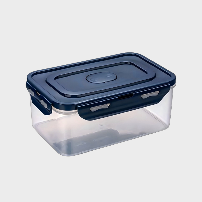 PFS002 1420ml 長方形 PP 食品保存容器 4 サイドラッチ通気蓋付き